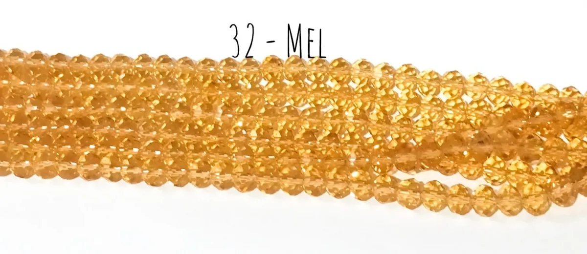Fio de cristal Mel -  32 Imagem