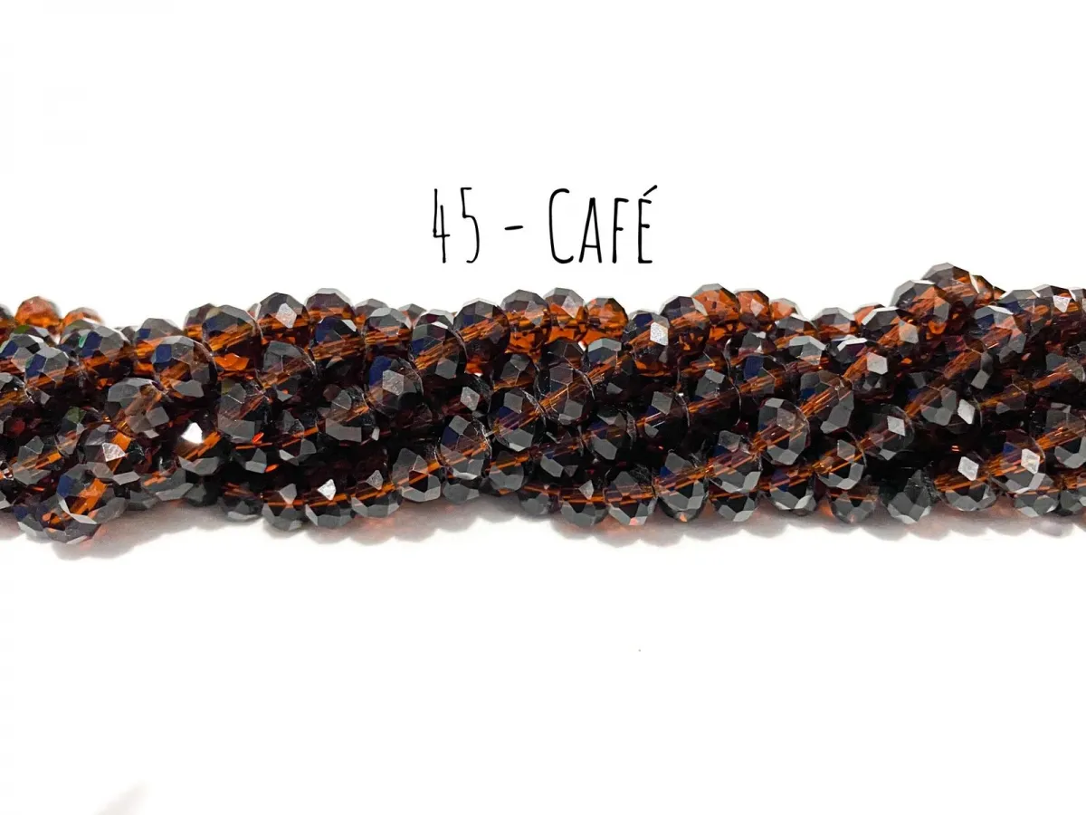 Fio de cristal Café - 45 Imagem