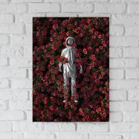 Quadro Astronauta Flores - Foto 2