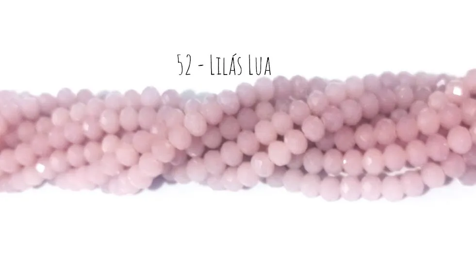 Fio de cristal Lilas Lua - 52