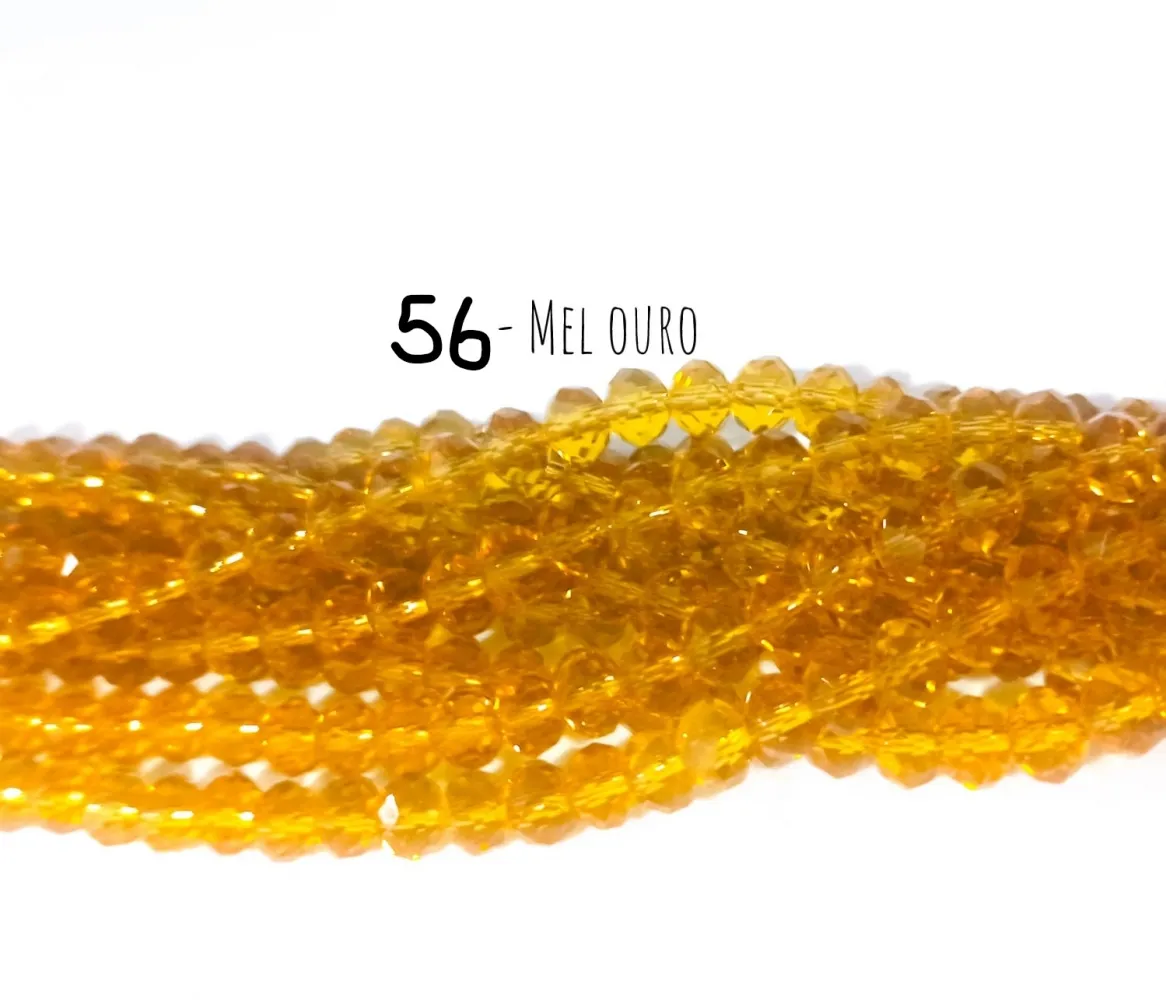 Fio de cristal Mel Ouro -56