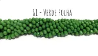 Fio de cristal Verde Folha - 61