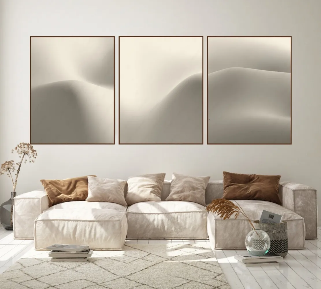 Trio  abstrato Branco 05 Imagem