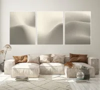 Trio  abstrato Branco 05 - Foto 2