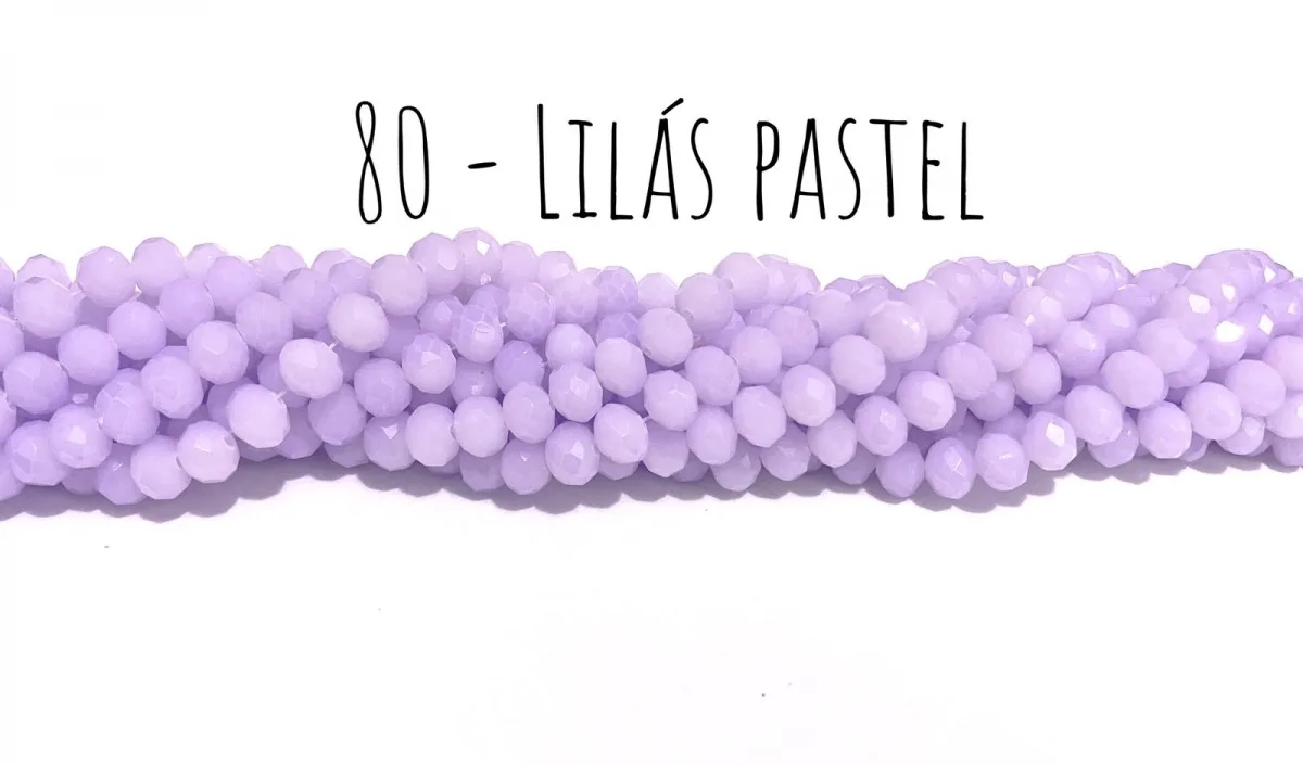 Fio de cristal Lilas Pastel - 80