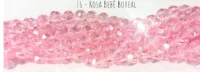 Fio de cristal Rosa Bebe Boreal - 76