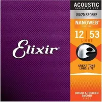 Jogo de Cordas para Violão Elixir 12 - 53