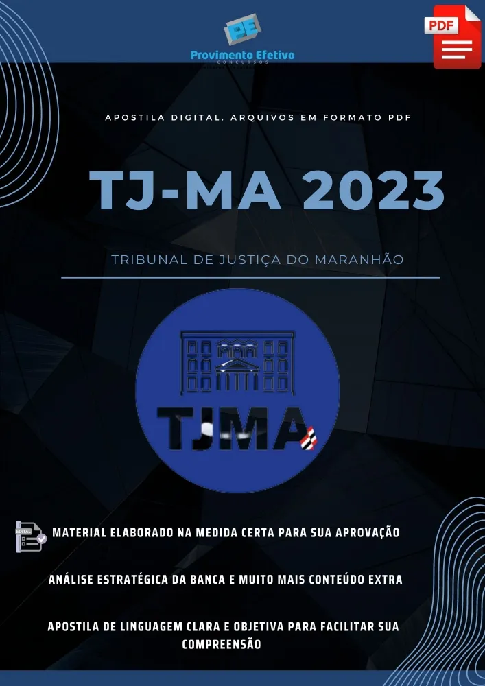 Apostila Digital TJ MA Delegação de Serviços de Notas Ano 2023 