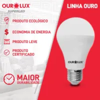 LÂMPADA BULBO LED 9W 6500K BRANCO FRIO - Foto 5
