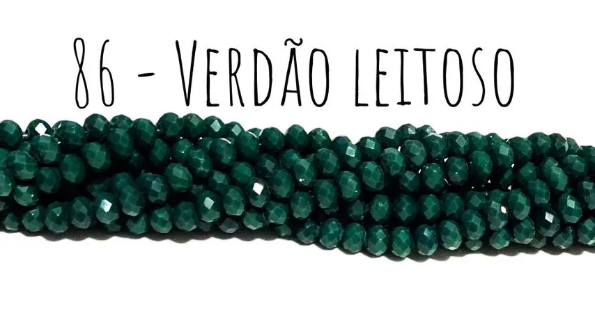 Fio de cristal Verdão Leitoso - 86 Imagem