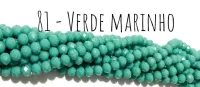 Fio de cristal Verde Marinho - 81