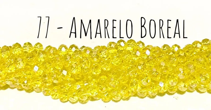 Fio de cristal Amarelo Boreal - 77 Imagem