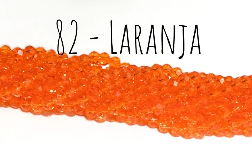 Fio de cristal Laranja - 82 Imagem