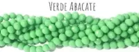 Fio de cristal Verde Abacate - 34
