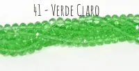 Fio de cristal Verde Lima Claro - 41