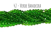 Fio de cristal Verde Banderia - 42