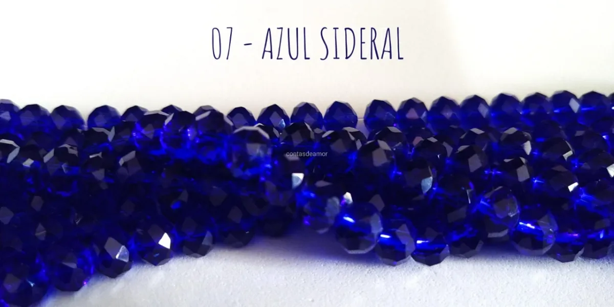 Fio de cristal Azul Sideral - 07