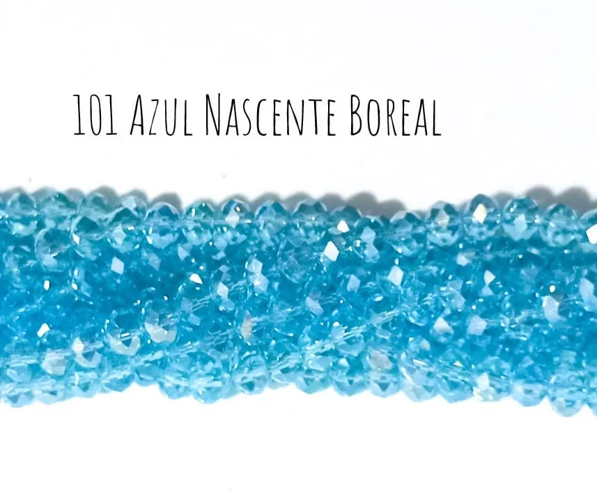 Fio de cristal Azul Nascente Boreal - 101 Imagem