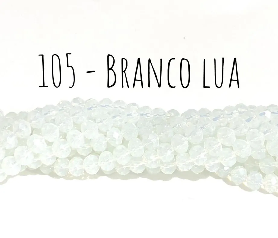 Fio de cristal Branco Lua - 105