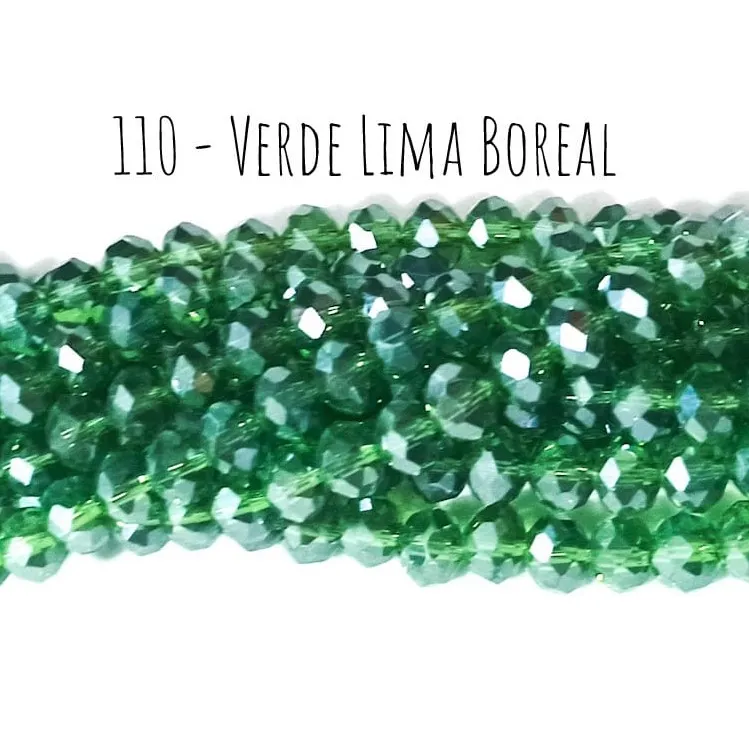 Fio de cristal Verde Lima Boreal - 110 Imagem