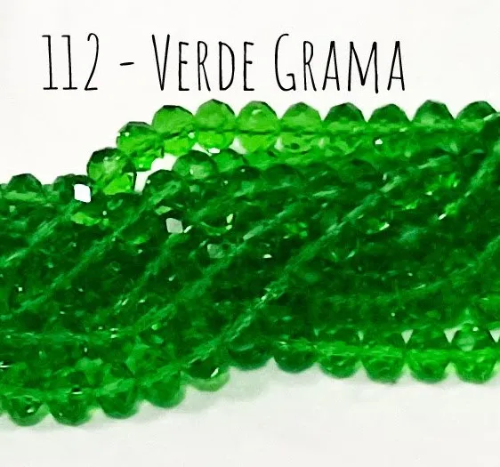Fio de cristal Verde Grama - 112 Imagem