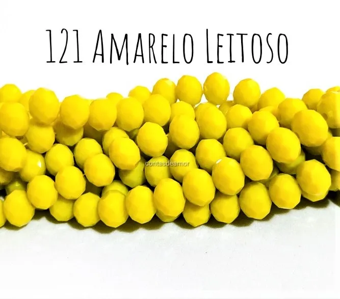 Fio de cristal Amarelo Leitoso - 121 Imagem