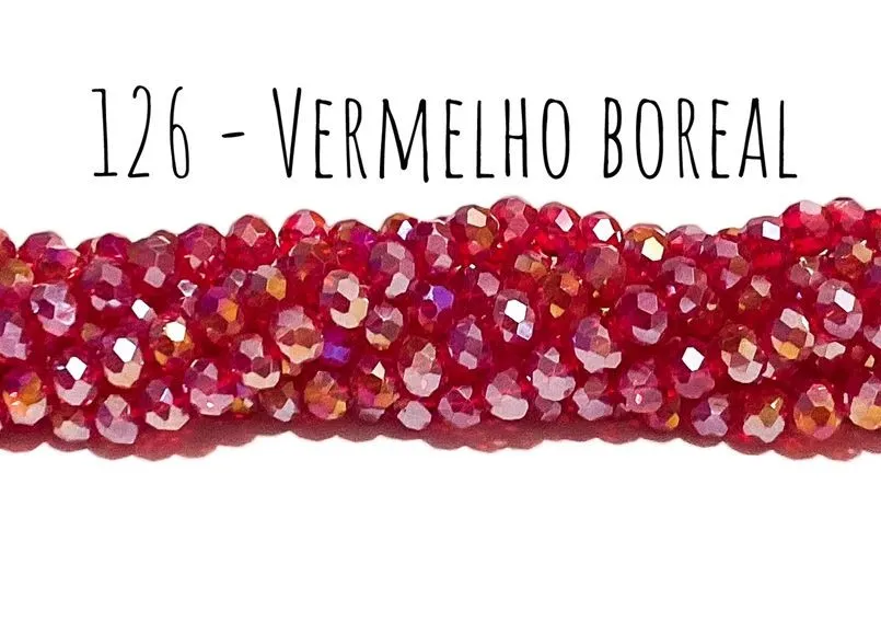 Fio de cristal Vermelho Boreal - 126