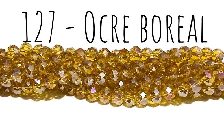 Fio de cristal Ocre Boreal - 127 Imagem