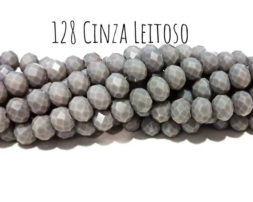 Fio de cristal Cinza Leitoso - 128