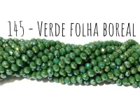 Fio de cristal Verde Folha Boreal - 145