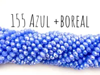 Fio de cristal Azul + Boreal - 155