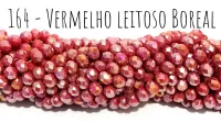 Fio de cristal Vermelho Leitoso Boreal - 164