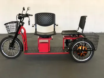 Triciclo Elétrico com 2  bancos  800w c/Suspenção 2026 - Foto 2