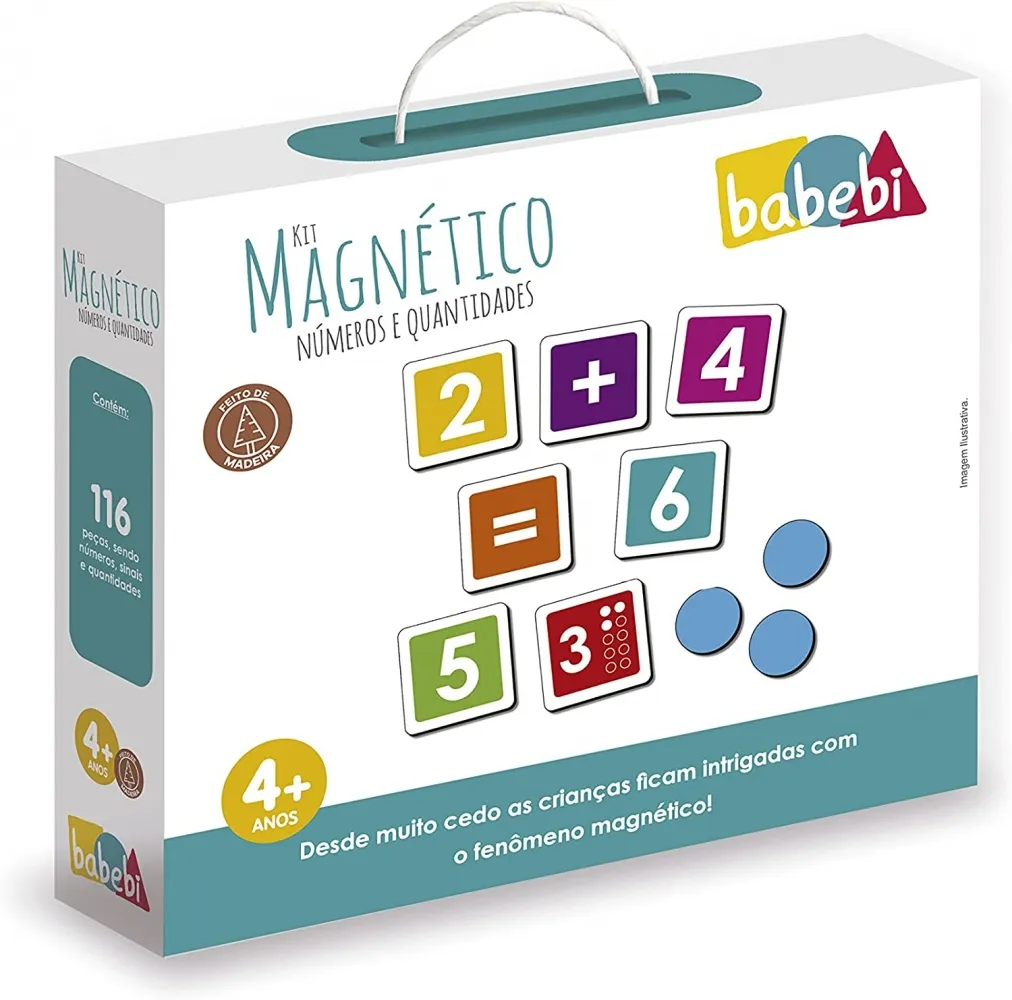 Kit Números E Quantidades Magnético 116 Peças