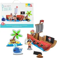 Quebra Cabeça Infantil Piratas 3D  - Foto 2