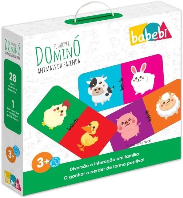 Super Dominó Animais Da Fazenda - Educativo e Pedagógico 