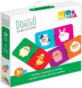 Super Dominó Animais Da Fazenda - Educativo e Pedagógico 