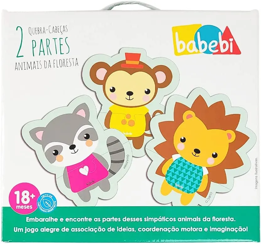 Quebra Cabeça Infantil - Animais da Floresta 