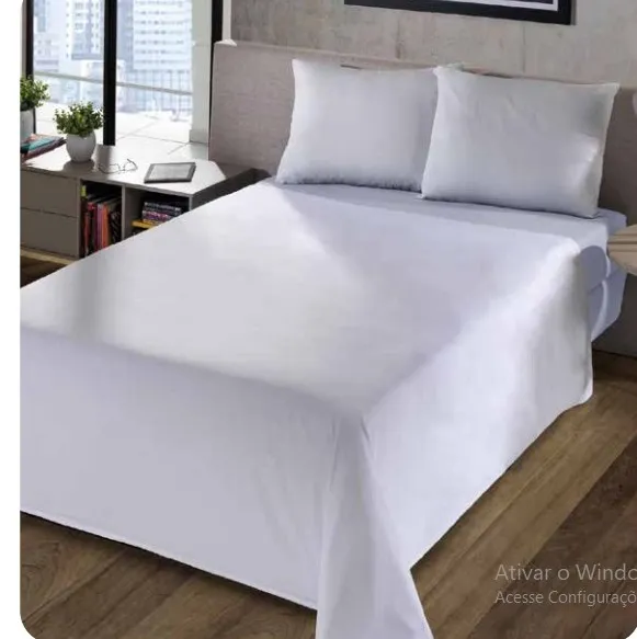  JOGO DE CAMA  4 PÇ-branco Imagem
