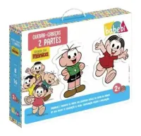 Quebra-Cabeça 2 partes - Turma da Mônica/ 16 Peças