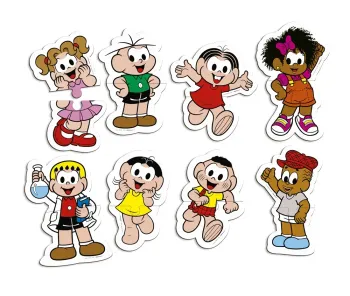 Quebra-Cabeça 2 partes - Turma da Mônica/ 16 Peças - Foto 2