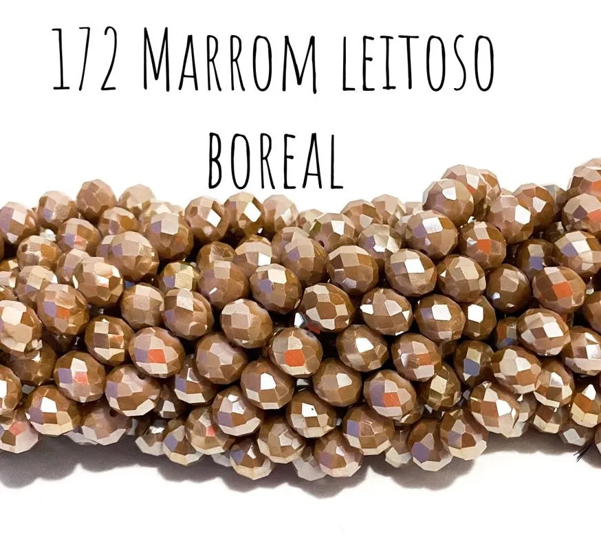 Fio de cristal Marrom Leitoso Boreal - 172 Imagem