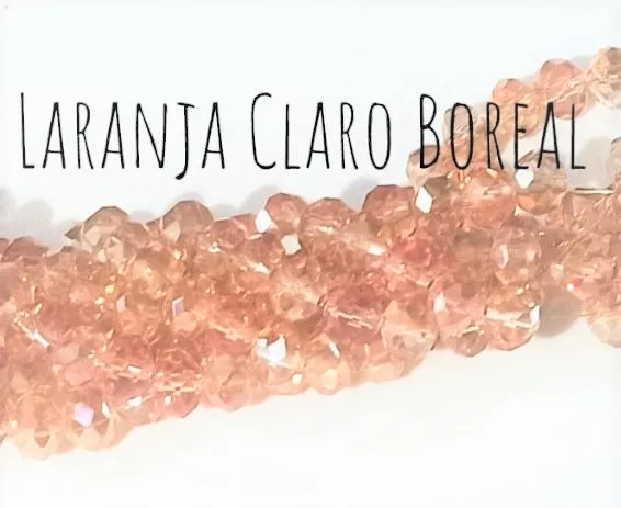 Fio de cristal Laranja Claro Boreal - 306 Imagem