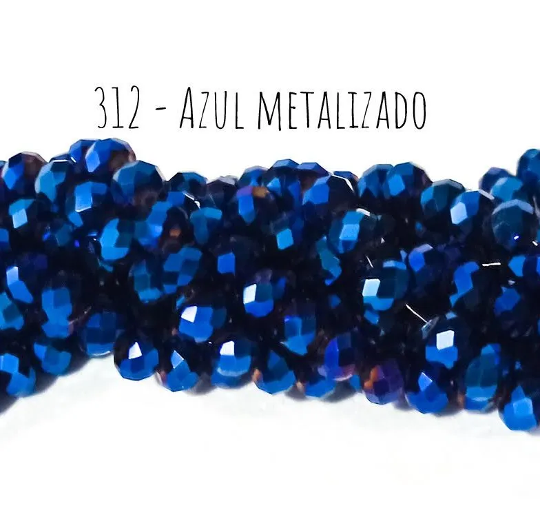 Fio de cristal Azul Metalizado - 312