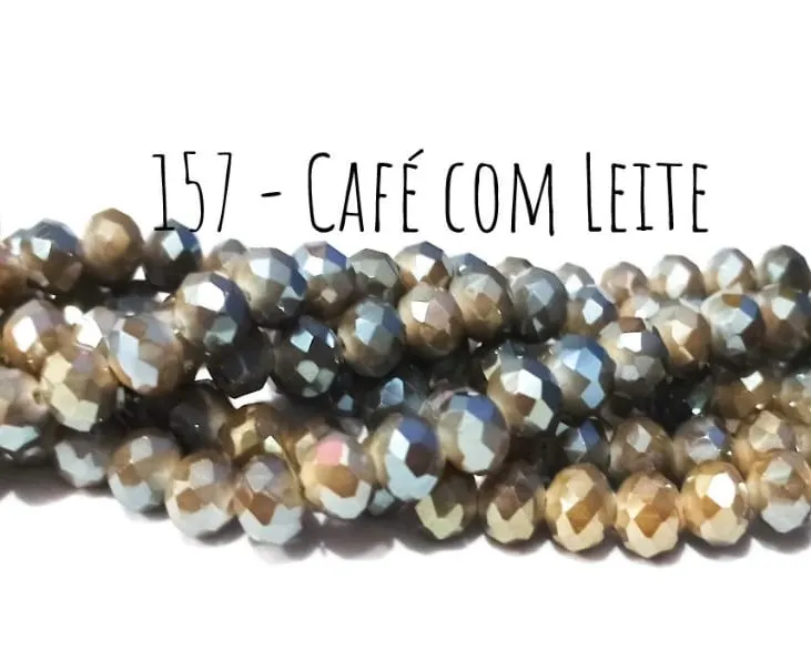 Fio de cristal Café com leite - 320 Imagem