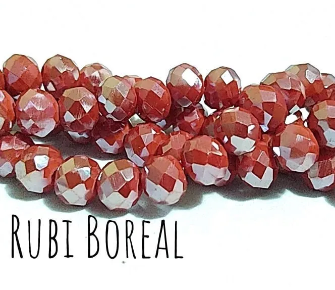 Fio de cristal Rubi Boreal - 324