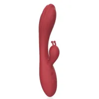 Vibrador Ponto G e Estimulador Clitoriano Formato Coelho USB - ML1236 - Foto 2