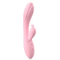 Vibrador Ponto G e Estimulador Clitoriano Formato Coelho USB - ML1236 - Foto 4