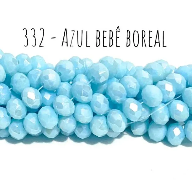 Fio de cristal Azul Bebe Boreal - 332 Imagem