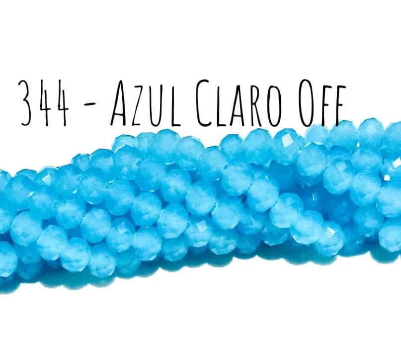 Fio de cristal Azul Claro Off - 344 Imagem